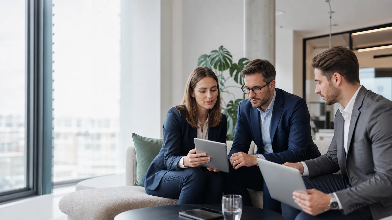 Projektleiter mit Checkliste, Plan und Regionskarte